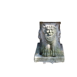 Related cat image: A Stone Statue Of A Man With A Beard