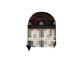 Black Cat Near Closed Gate During Day – cat PNG with transparent background