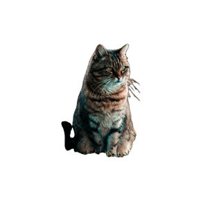 Brown And Gray Cat On Grass Field