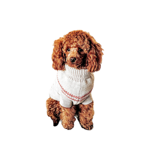 Brown Toy Poodle With White And Red Costume – cat PNG with transparent background