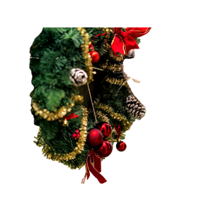 Dog Smelling Garland Wreath – cat PNG with transparent background