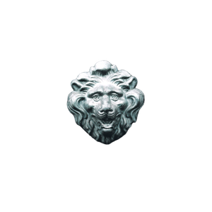 Gray Concrete Lion Head Decor – cat PNG with transparent background