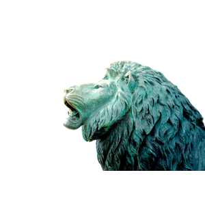 Green Lion Head Statue During Daytime – cat PNG with transparent background