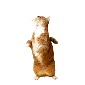 Related cat image: Orange And White Cat On Yellow Surface