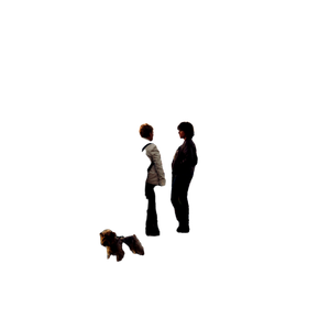 Two Men Talking – cat PNG with transparent background